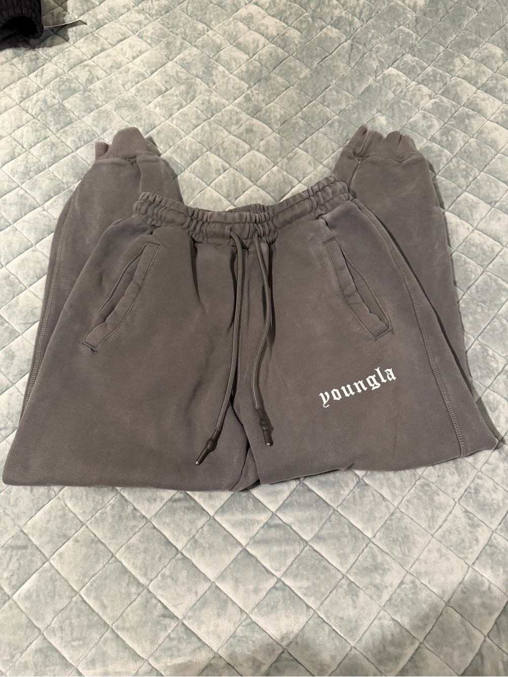 YoungLA Charcoal Gray Jogger Sweatpants - size S